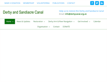 Tablet Screenshot of derbycanal.org.uk
